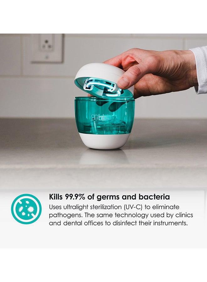bbluv - 2-in-1 UV Sterilizer Chemical-Free Clinically Proven Sterilization For Pacifiers, Bottle Nipples, Sippy Cup Spouts And Toothbrush Heads, Compact And Portable For On-the-Go Use - Image 1