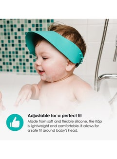 Käp Silicone Shampoo Repellent Cap – Adjustable, Soft & Waterproof Baby Shower Hat – Tear-Free Bathing Protection for Eyes & Ears – BPA & PVC-Free (0+ Months) - v1549263306/N20461807A_3