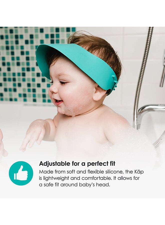 bbluv Käp Silicone Shampoo Repellent Cap – Adjustable, Soft & Waterproof Baby Shower Hat – Tear-Free Bathing Protection for Eyes & Ears – BPA & PVC-Free (0+ Months)  - Image 3