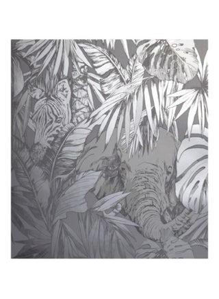 Origin Jungle Printed Wallpaper Graphite 0.53x10meter - v1549264741/N20682924A_1