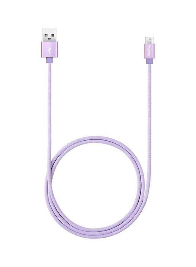 Wopow Micro USB Charging Cable Lavender - Image 2