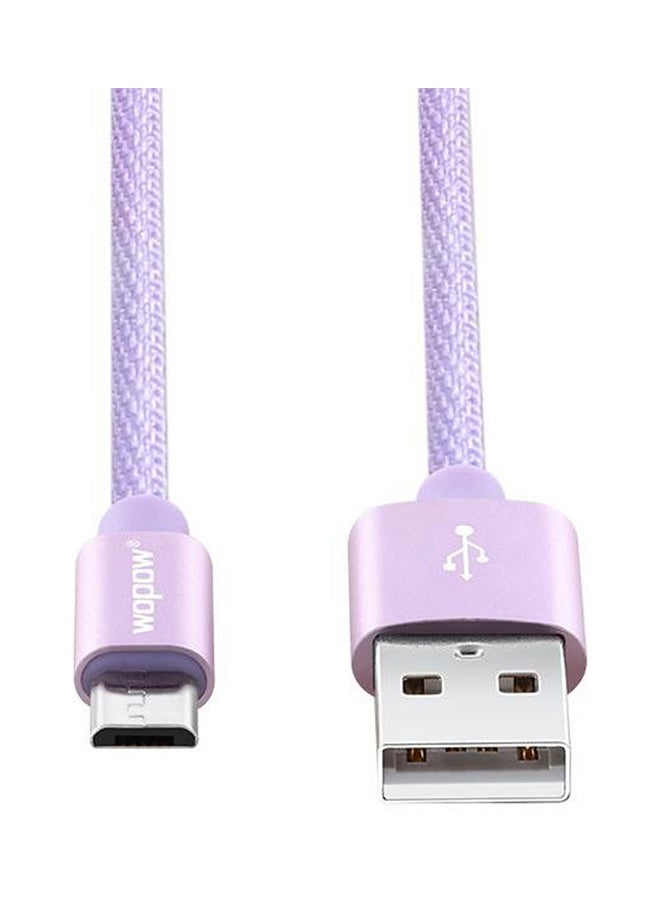 Wopow Micro USB Charging Cable Lavender - Image 3