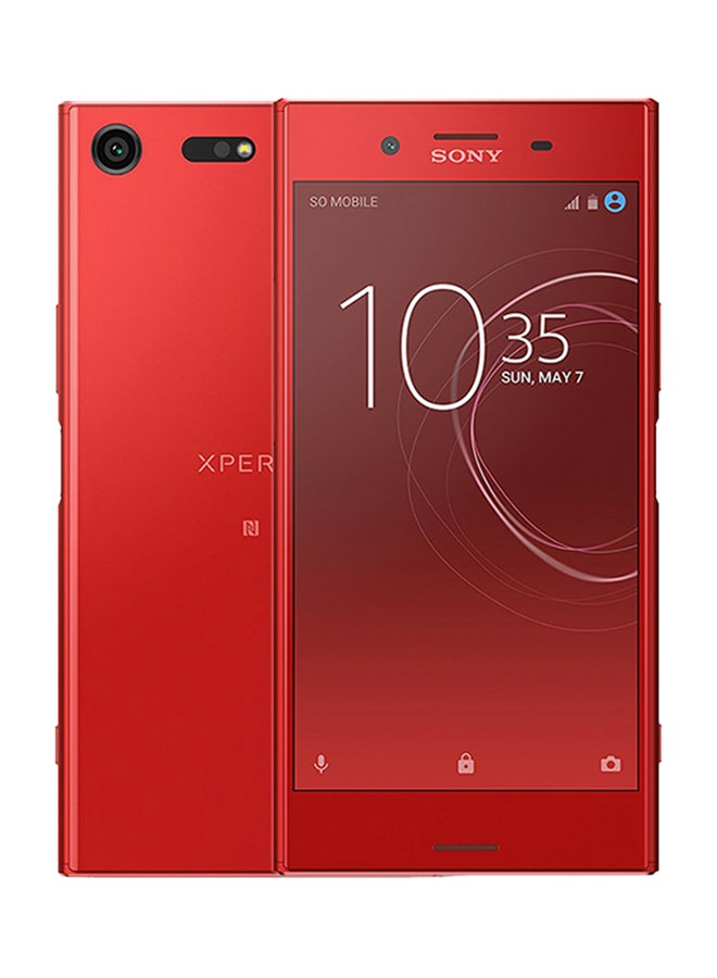 سوني - جهاز إكسبيريا XZ بريميوم ثنائي الشريحة لون أحمر ذاكرة 64 جيجابايت يدعم 4G LTE - Image 1