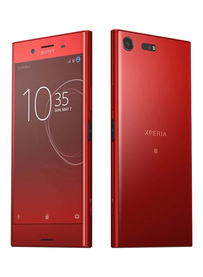سوني - جهاز إكسبيريا XZ بريميوم ثنائي الشريحة لون أحمر ذاكرة 64 جيجابايت يدعم 4G LTE - Image 1