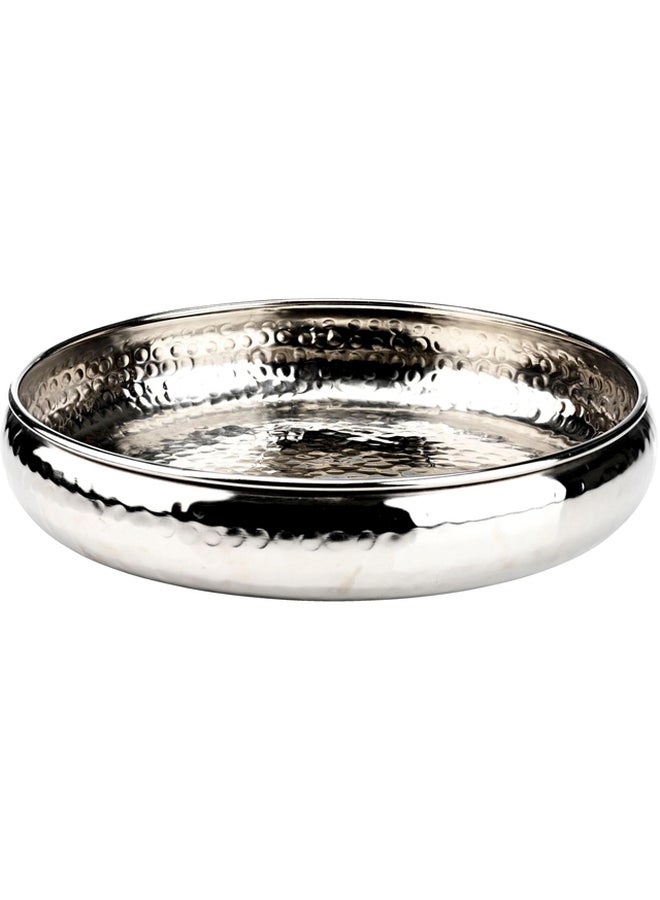JYSK - Erlis Aluminium Decorative Tray Silver 33x7cm - Image 1
