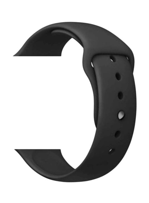 Pin And Tuck Replacement Band For Apple Watch 42mm/44mm Black