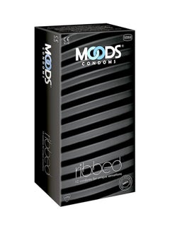 Moods 12-Piece Ribbed Condom Set 