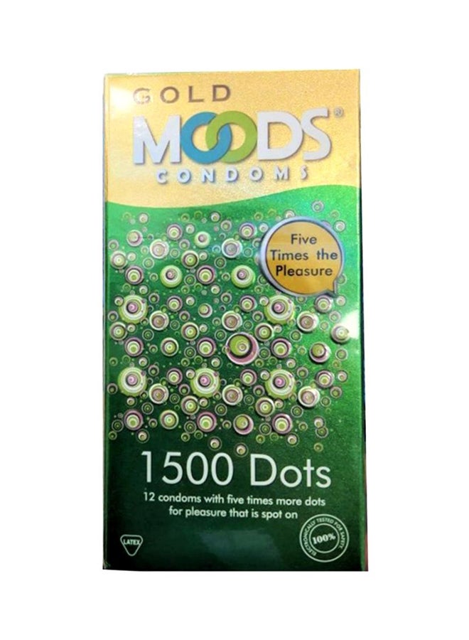 Moods 12-Piece Dotted Condom Set