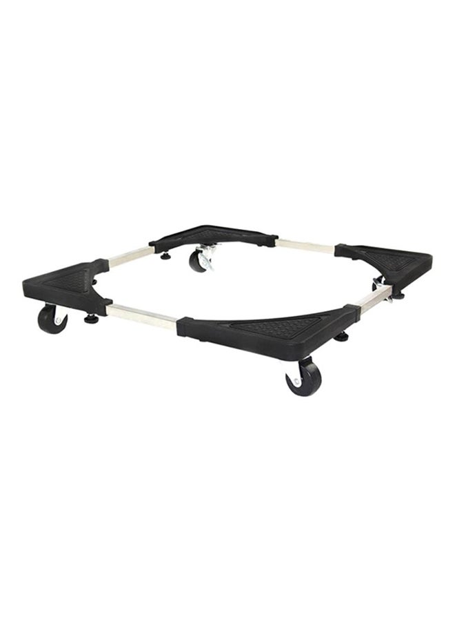 حامل متعدد الاستعمالات قابل للتحريك أسود/فضي 56x56سم - Image 2