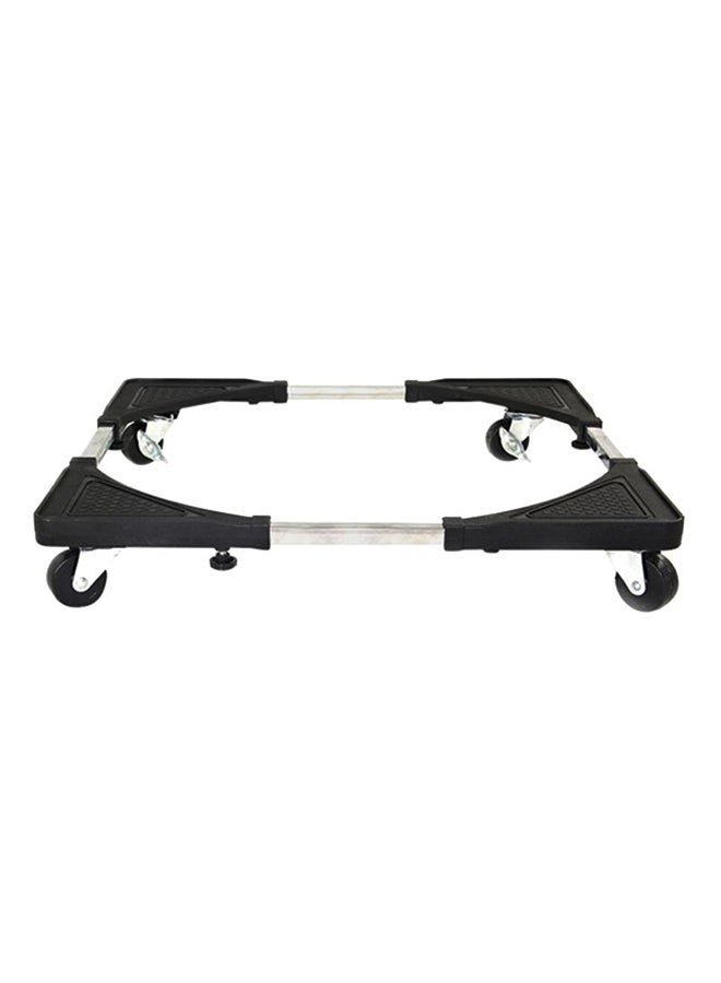 حامل متعدد الاستعمالات قابل للتحريك أسود/فضي 56x56سم - Image 1