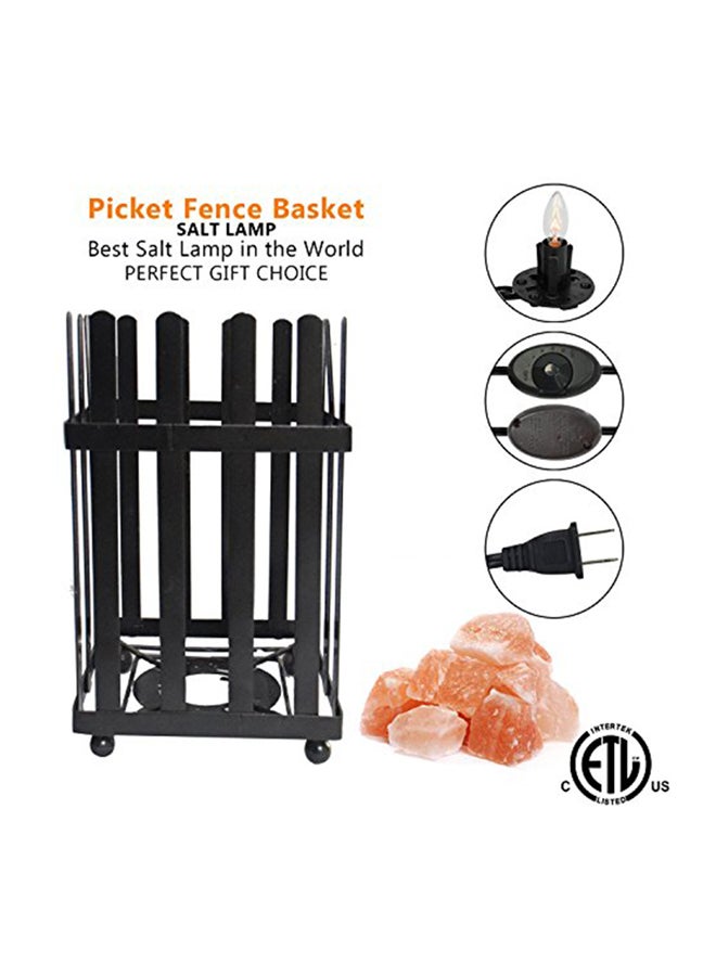 Himalayan Glow - Himalayan Picket Fence Style Basket lamp 5-8 Pounds, Amber Glow 7.9X4.7X4.7 inch - Image 1