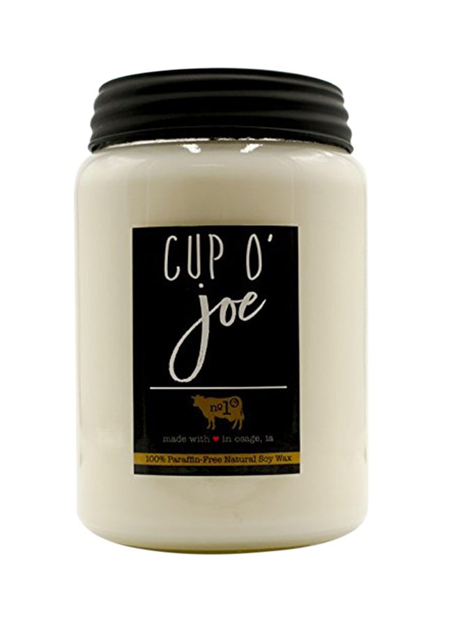 Milkhouse Candle Creamery - Milkhouse Candle Farmhouse Collection, 26 Ounce Canning Jar, Cup O Joe - Image 1