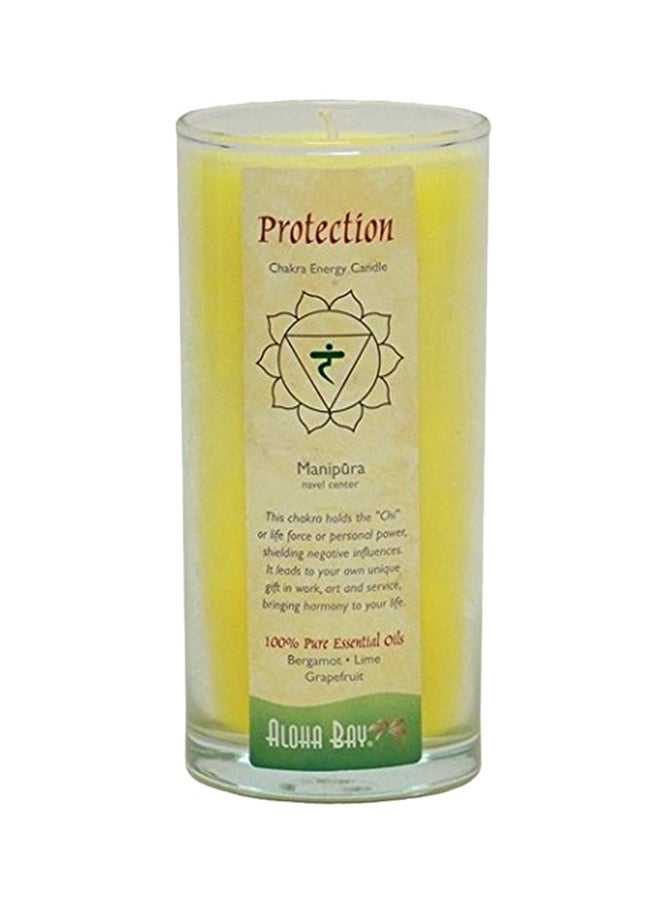 Aloha Bay - Chakra Candle Jar, Protection, 11 OZ, Yellow - Image 1