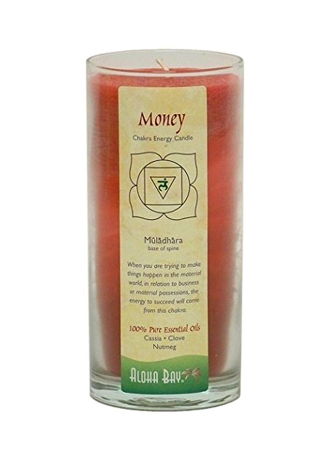 Aloha Bay - Chakra Candle Jar, Money, Red - Image 1