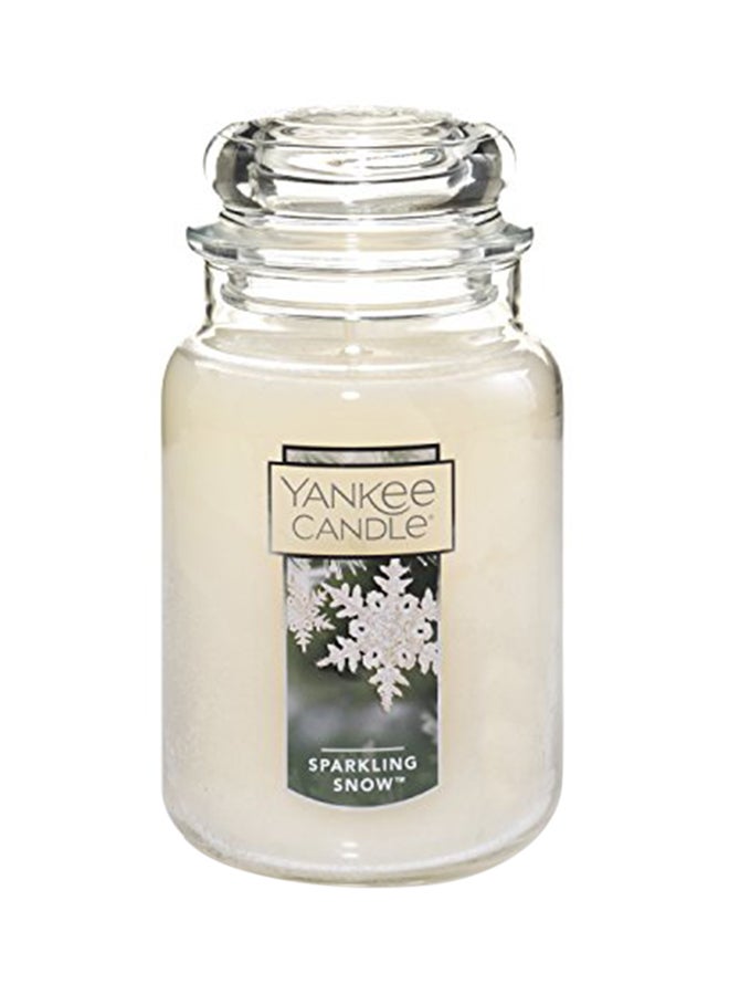 Yankee Candle Large Jar Candle, Sparkling Snow