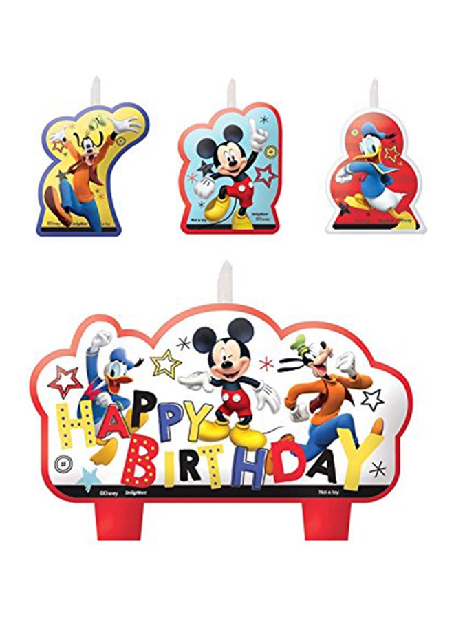 Amscan 013051762872 Mickey Mouse Party Supplies On The Go Candles, One Size, Multicolor