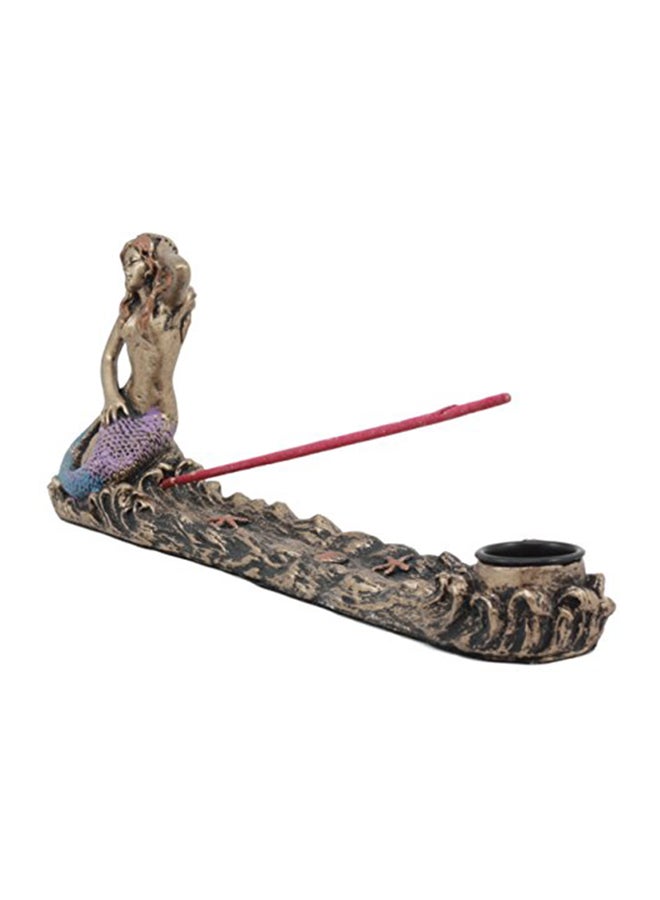 إيبروس جيفت حامل شموع ومبخرة بتصميم رائع على شكل حورية البحر من إبروس، متعدد الألوان، مقاس 3.5‏X‏9.5‏X‏2.5 بوصة - Image 1