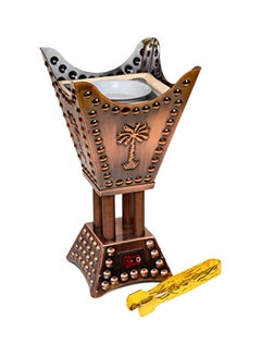 Am Bakhoor Burner Electric Incense Burner Oud Resin Frankincense Small Square Copper