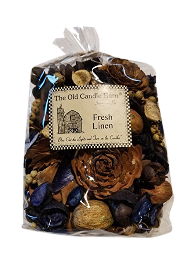 Old Candle Barn Fresh Linen Potpourri Large Bag - Perfect For Spring, Summer, Fall, and Winter Decoration or Bowl Filler Multicolour 3.5X7X5.5 inch 