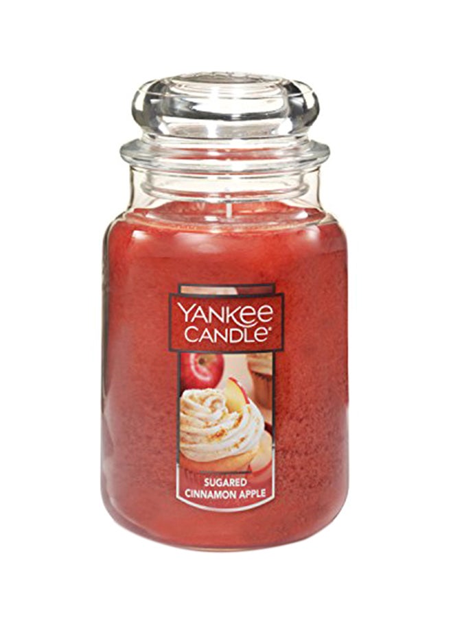 Yankee Candle Large Jar Scented Candle, Sugared Cinnamon Apple - Image 1