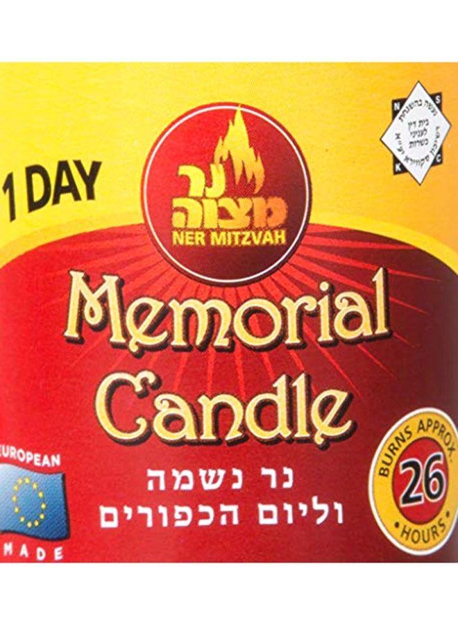 نير ميتزفه إناء زجاجي يحمل عبارة "Memorial Candle"  - Image 2