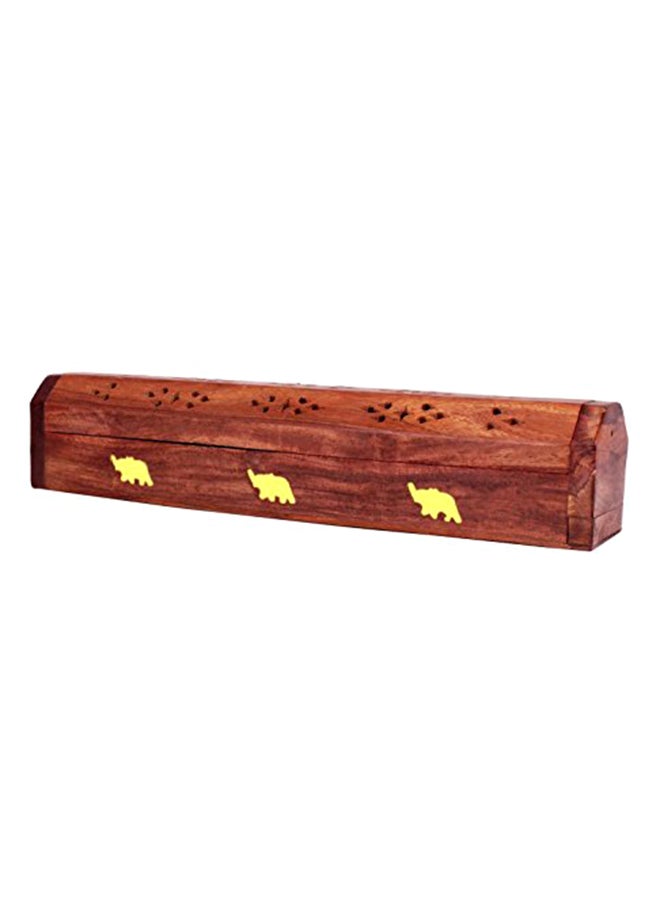 storeindya - Christmas Thanksgiving Gifts Wooden Coffin Incense Sticks Cone Multicolour 2.5X12X2 inch - Image 1