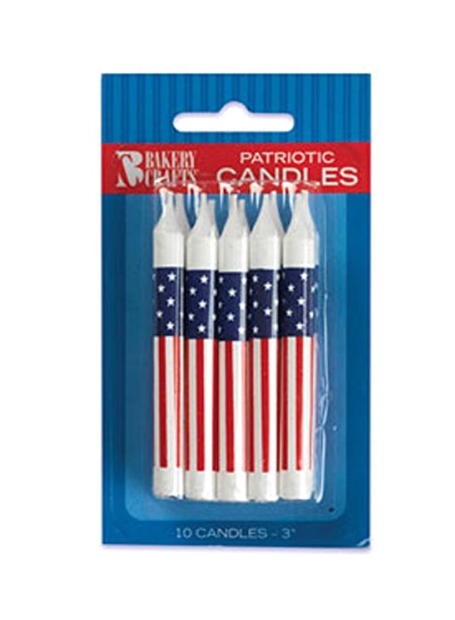Oasis Supply Patriotic Birthday Candles, 3.25 Inch 