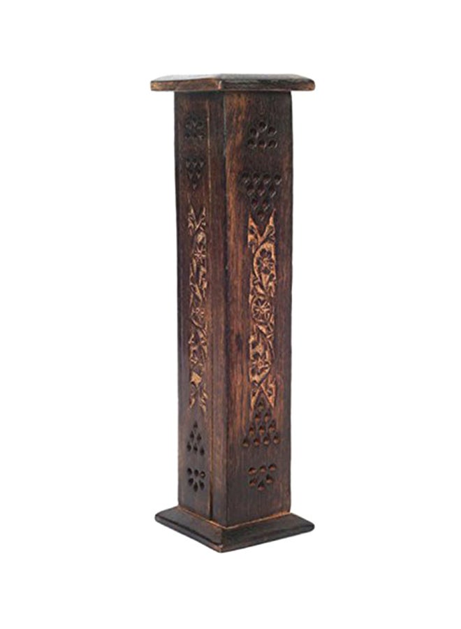 Hosley Wood Incense Tower with 20 Incense Sticks - 12 Multicolour 3.15X3.15X12 inch - Image 1
