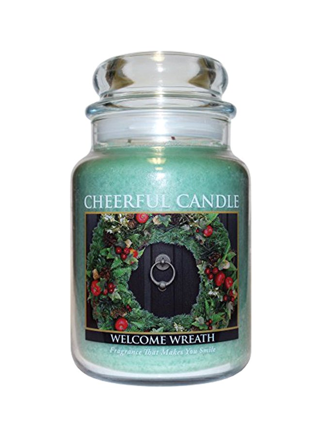 Welcome Wreath Jar Candle, 24 Ounce - v1549291025/N20867400A_1