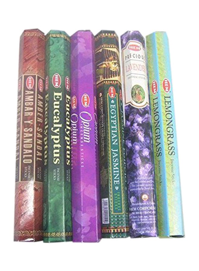 Hem Incense Sticks Best Sellers 6 Boxes X 20 Grams, Variety Pack, Total 120 Gm #2