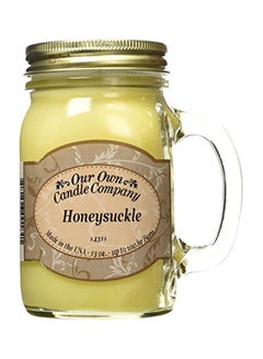 Our Own Candle Company Our Own Candle Company Honeysuckle Scented 13 Ounce Mason Jar Candle 