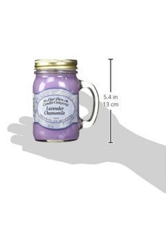 Lavender Chamomile Scented 13 Ounce Mason Jar Candle Company, 13 oz, CompanyLa Multicolour 13.5X10.5X7.8 inch - v1549291098/N20868011A_2