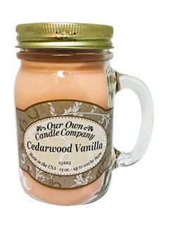 Our Own Candle Company Cedarwood Vanilla Scented 13 Ounce Mason Jar Candle - v1549291103/N20868044A_1