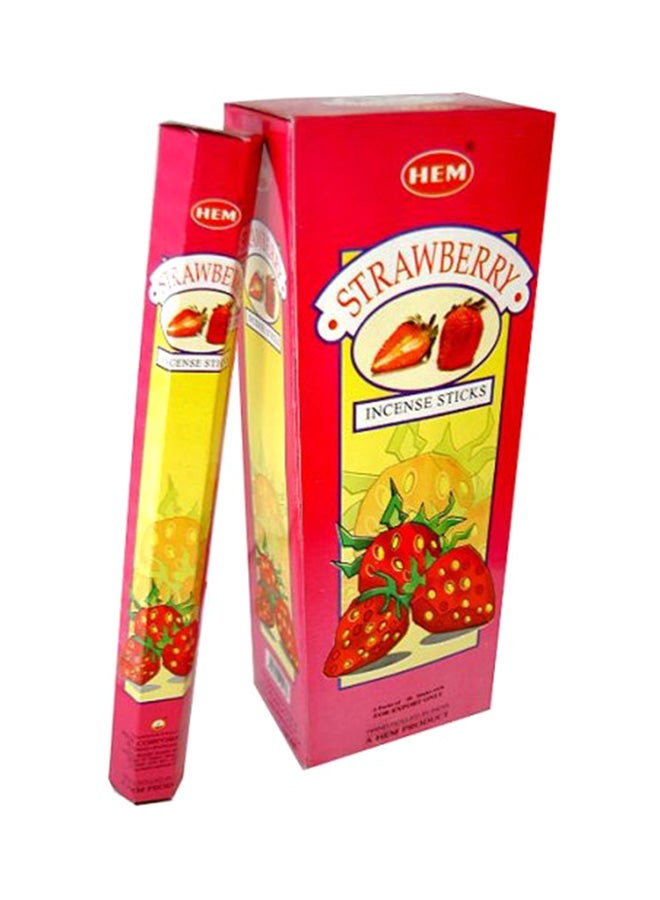 HEM Strawberry Box Of Six 20 Gram Tubes Hem Incense 