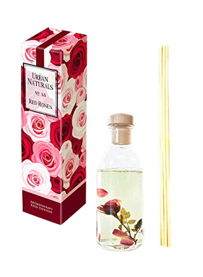 أوربان ناتشورالز - طقم هدايا معطر جو بالزهور الحمراء مع عصي للحمامات والمطبخ وغرفة النوم متعدد الألوان مقاس 5.25 × 2 × 2 بوصة - Image 1