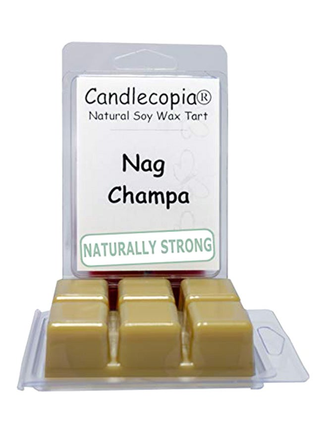 Candlecopia Nag Champa Strongly Scented Hand Poured Vegan Wax Melts, 12 Scented Wax Cubes, 6.4 Ounces in 2 x 6-Packs Multicolour 2X4X2.75 inch