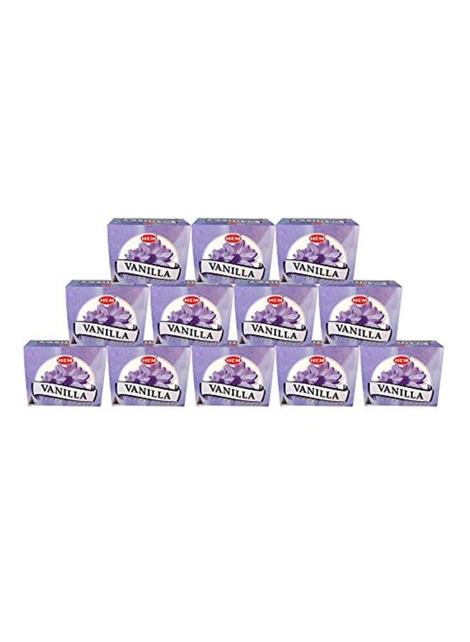 HEM Vanilla Case Of 12 Boxes, 10 Cones Each Hem Incense From India