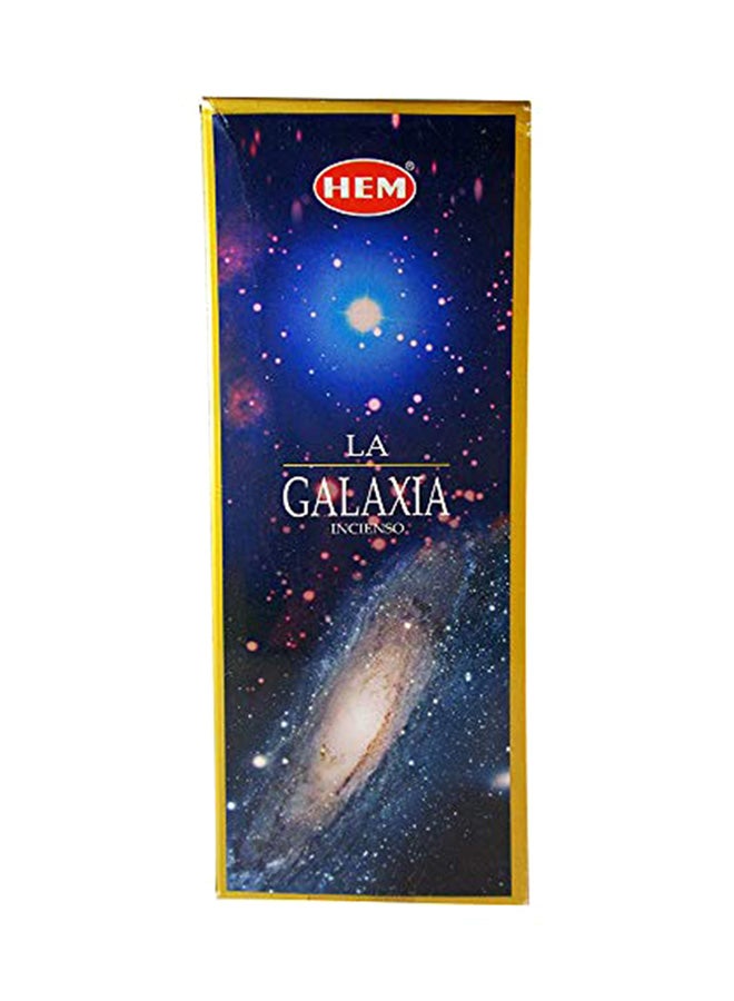هيم عبوة مكوَّنة من 6 أعواد بخور أسطوانية، وزن كل عود 20 جراماً، برائحة جالاكسي من إتش إي إم