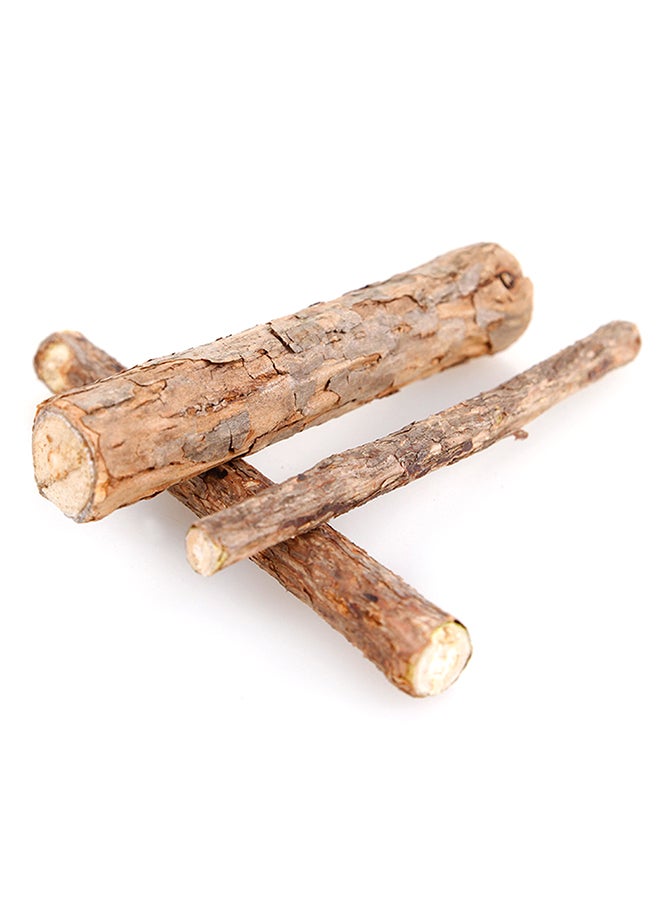 10-Piece Cat Stick Chew Toy Dental Cleaning Teeth Wood Stick Brown - Image 2