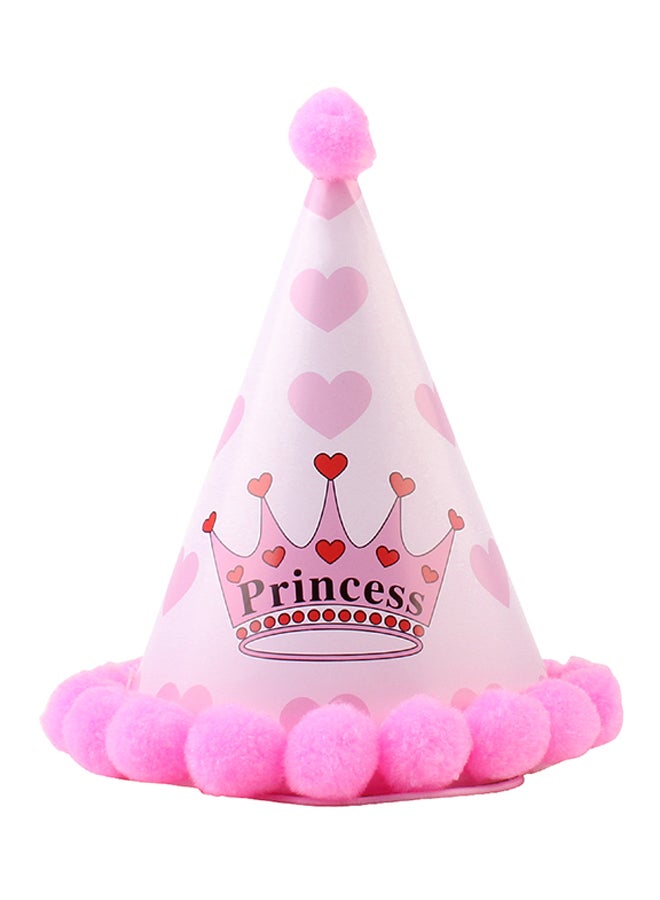 وشاح على شكل مثلث وقبعة وإكسسوارات للحفلات ترتديها الحيوانات الأليفة في الحفلات وردي - Image 2