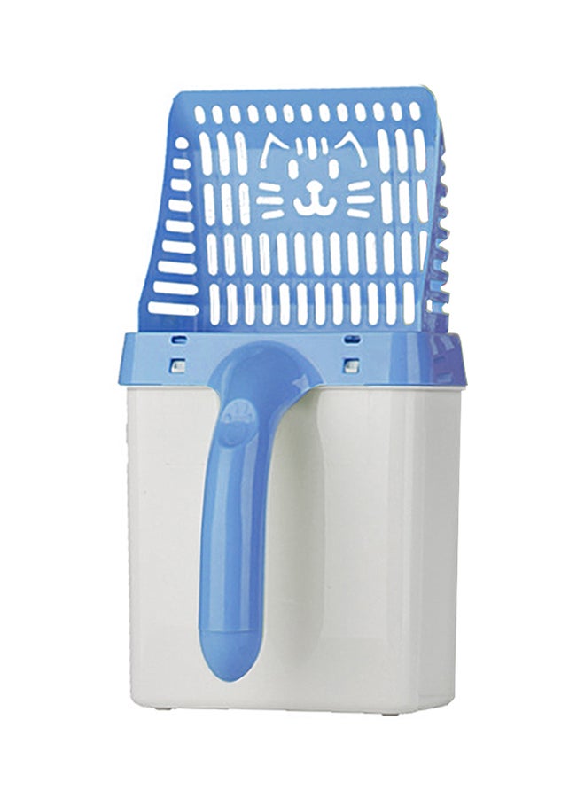 Generic Cat Litter Cleaning Scoop Tool With 15-Piece Waste Bags Blue 