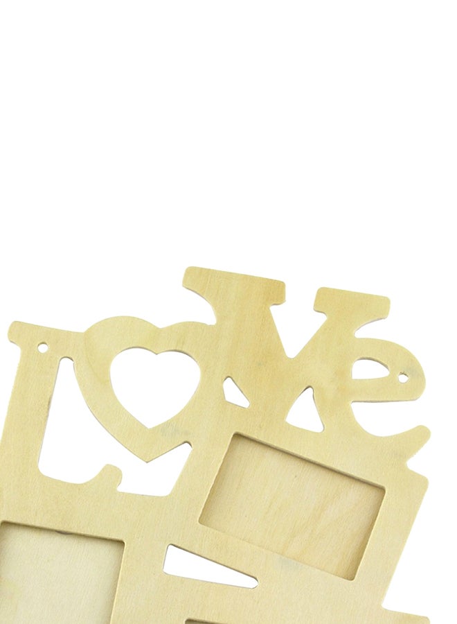 DIY 3 In 1 Love Family Photo Frame Brown  - Image 4