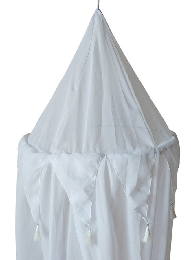 ناموسية بمظلة لسرير الأطفال أبيض  - Image 3