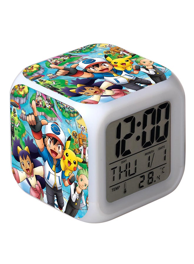 Generic - Pokemon Pikachu LED Digital Alarm Clock Multicolour - Image 1