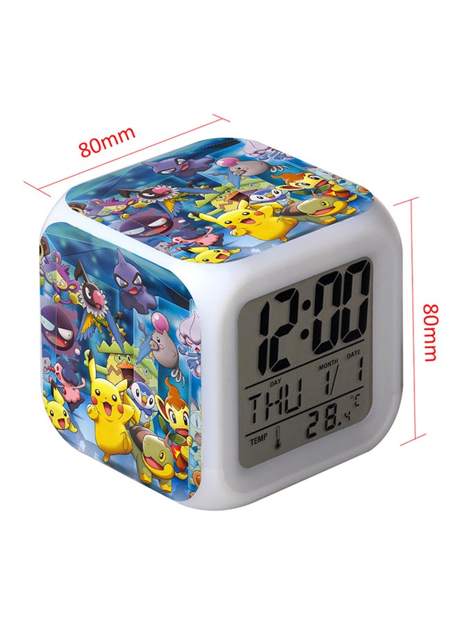 Generic - Pokemon Pikachu LED Digital Alarm Clock Multicolour - Image 1