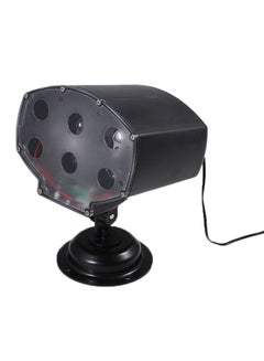 LED Snowfall Light Rotatable White Snowflake Projector Black 1.129kg