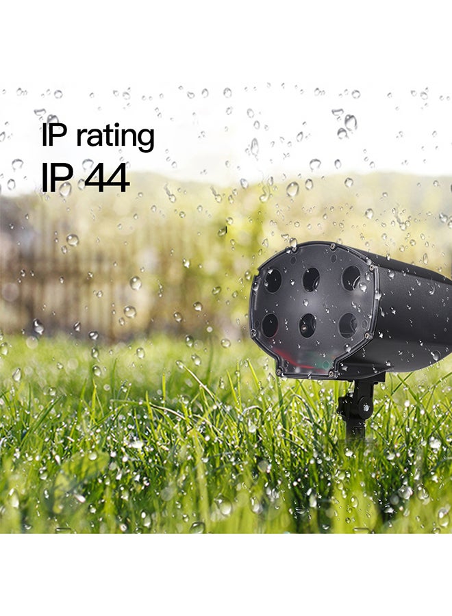 Generic - LED Snowfall Light Rotatable White Snowflake Projector Black 1.129kg - Image 1