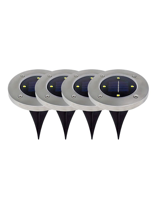 4-Piece LED Solar Light Lawn Lamp Blue 0.594kg - Image 1