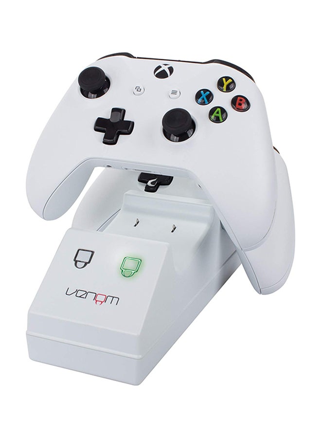 Venom Twin Docking Station for Xbox One with 2x Rechargeable Battery Pack - White - Image 3