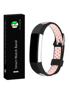 Waterproof Replacement Band For Fitbit Alta HR Black/Pink